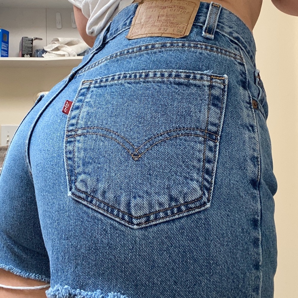 Vintage Levi’s High Waisted Distressed Shorts